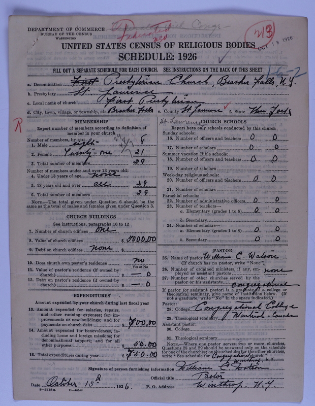 Scan of Federated Churches: 213