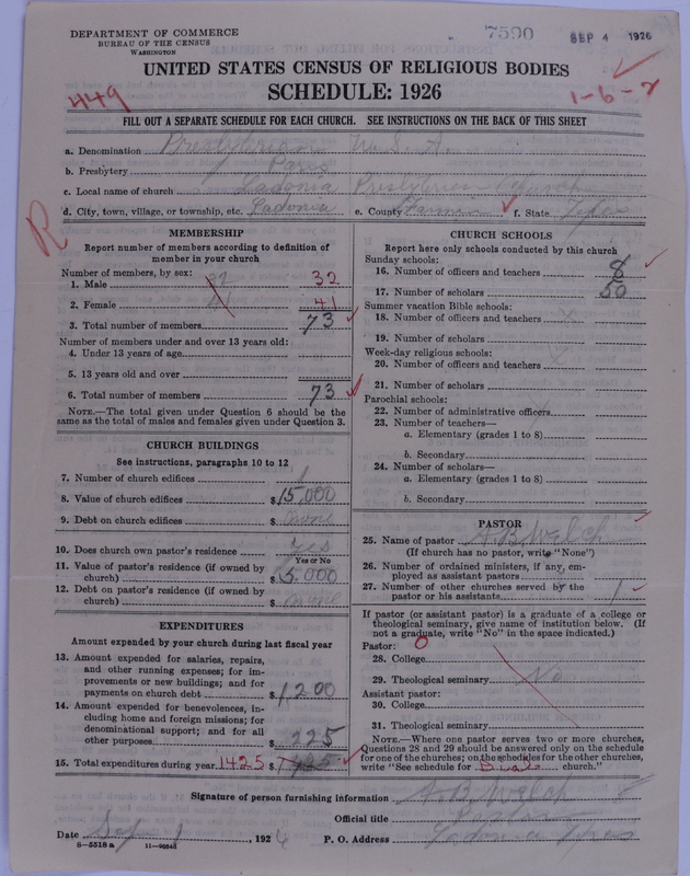 Scan of Presbyterian Church in the United States of America: 7590