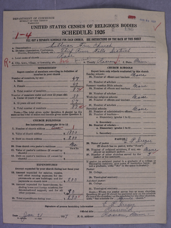 Scan of Lutheran Free Church: 186