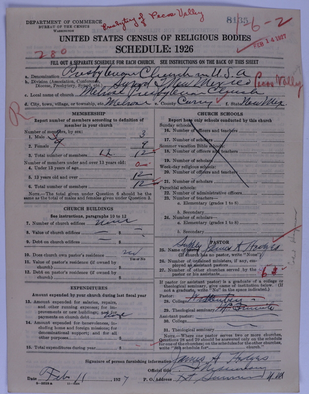 Scan of Presbyterian Church in the United States of America: 8135