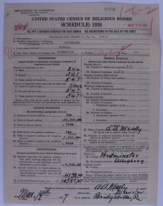 Scan of Presbyterian Church in the United States of America: 1331