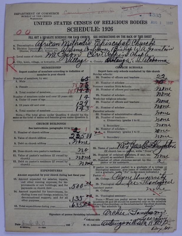 Scan of African Methodist Episcopal Church: 4333