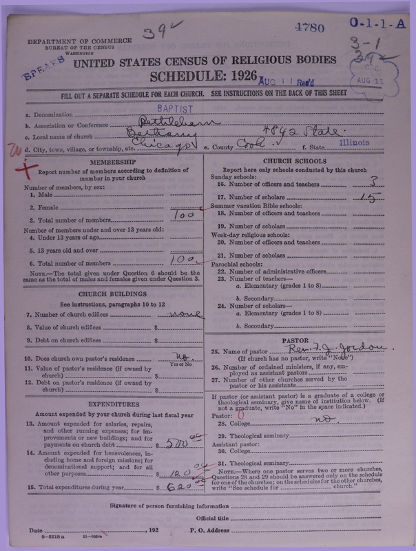 Scan of Negro Baptists: 4780