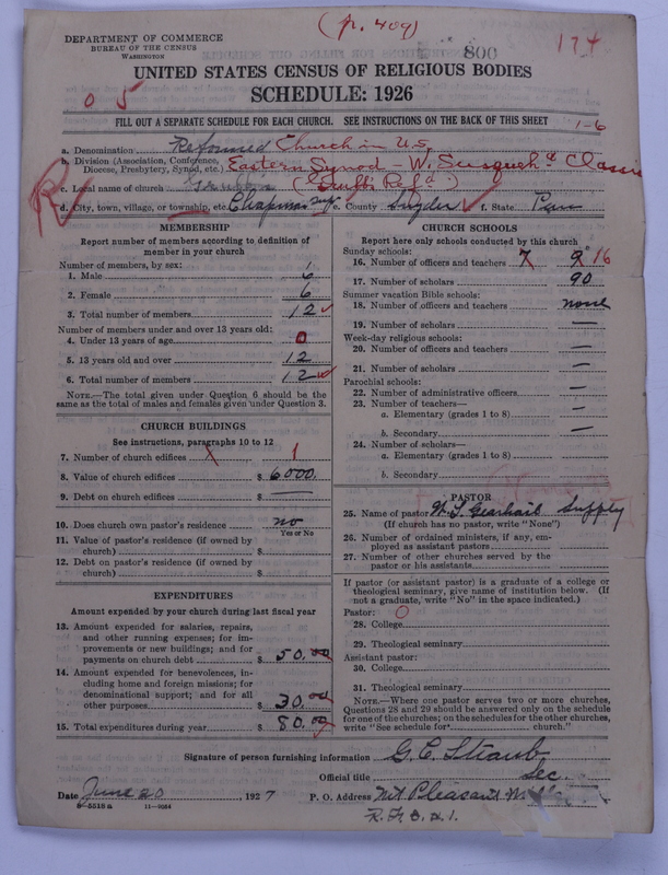 Scan of Reformed Church in the United States: 800