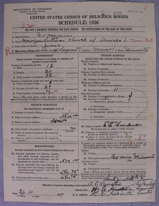 Scan of Norwegian Lutheran Church of America: 875