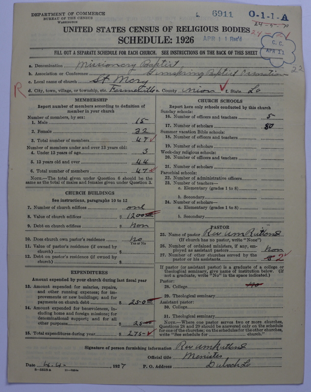 Scan of Negro Baptists: 6911