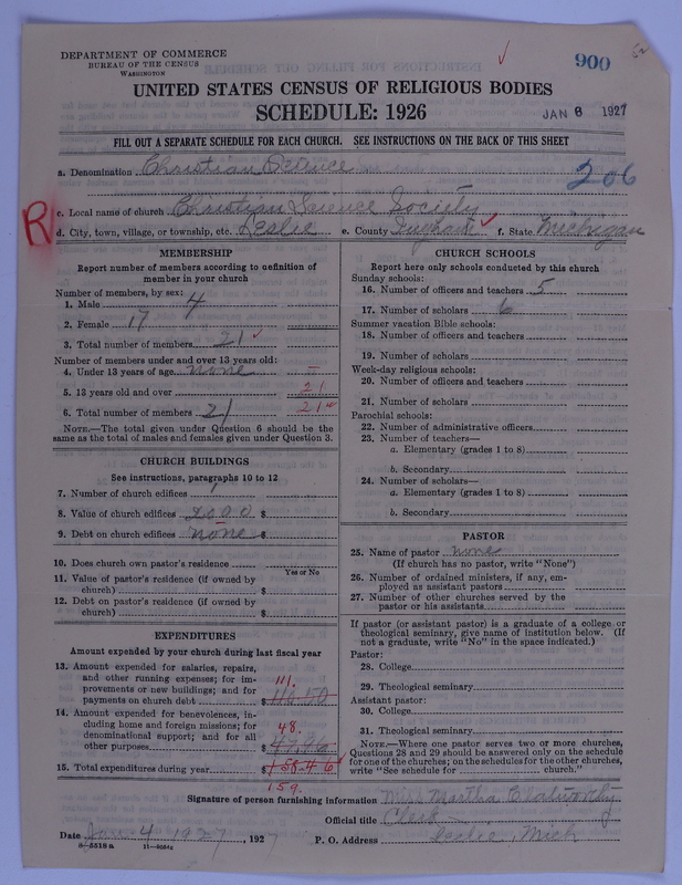 Scan of Church of Christ, Scientist: 900