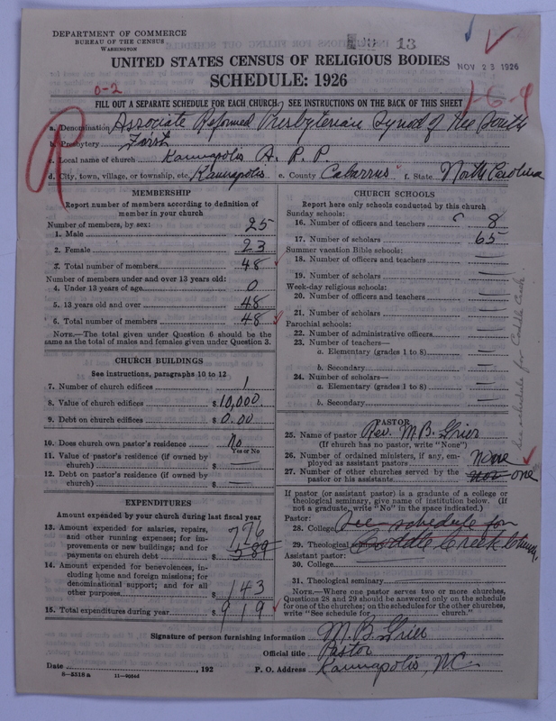 Scan of Associate Reformed Presbyterian Church: 13