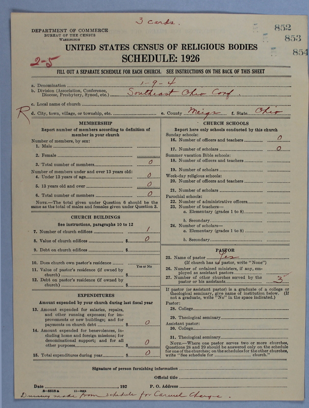 Scan of Church of the United Brethren in Christ: 854