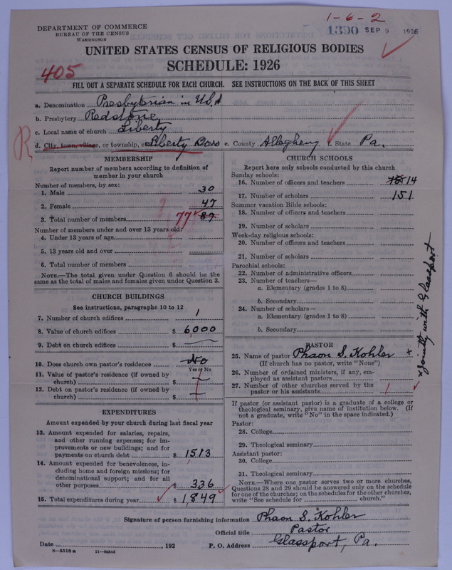 Scan of Presbyterian Church in the United States of America: 1390