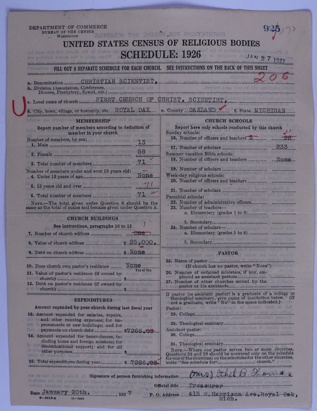 Scan of Church of Christ, Scientist: 925