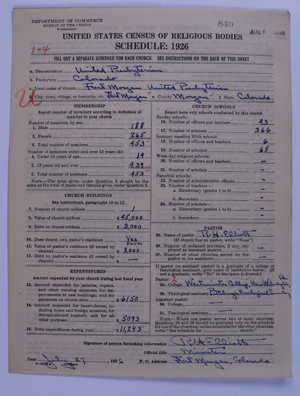 Scan of United Presbyterian Church of North America: 840