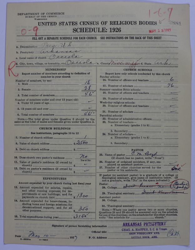 Scan of Presbyterian Church in the United States: 2881