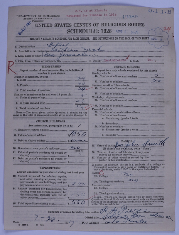 Scan of Negro Baptists: 19589