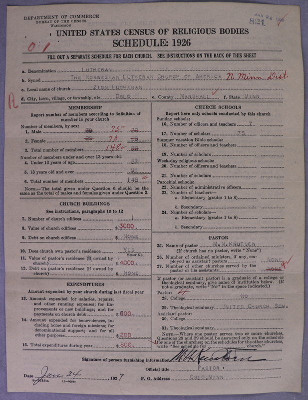 Scan of Norwegian Lutheran Church of America: 821