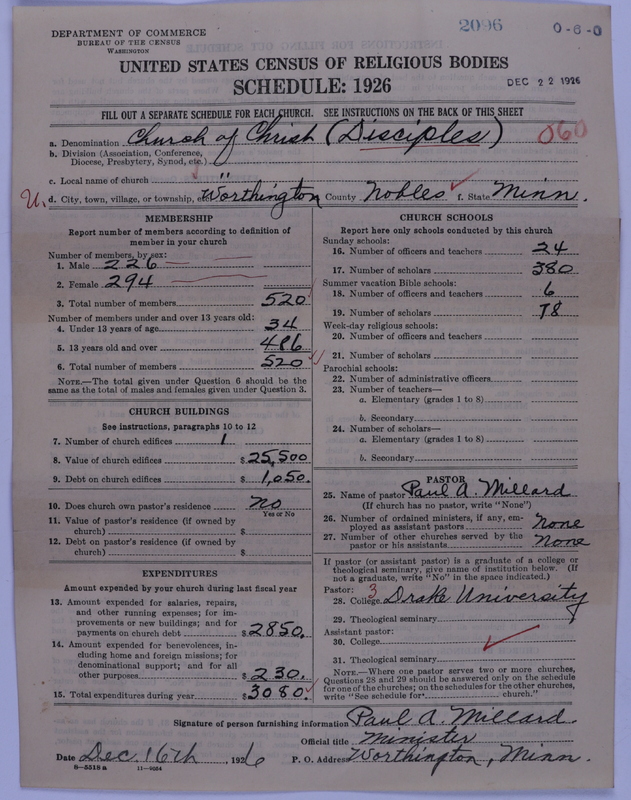 Scan of Disciples of Christ: 2096
