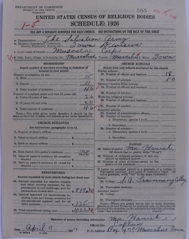 Scan of Salvation Army: 585