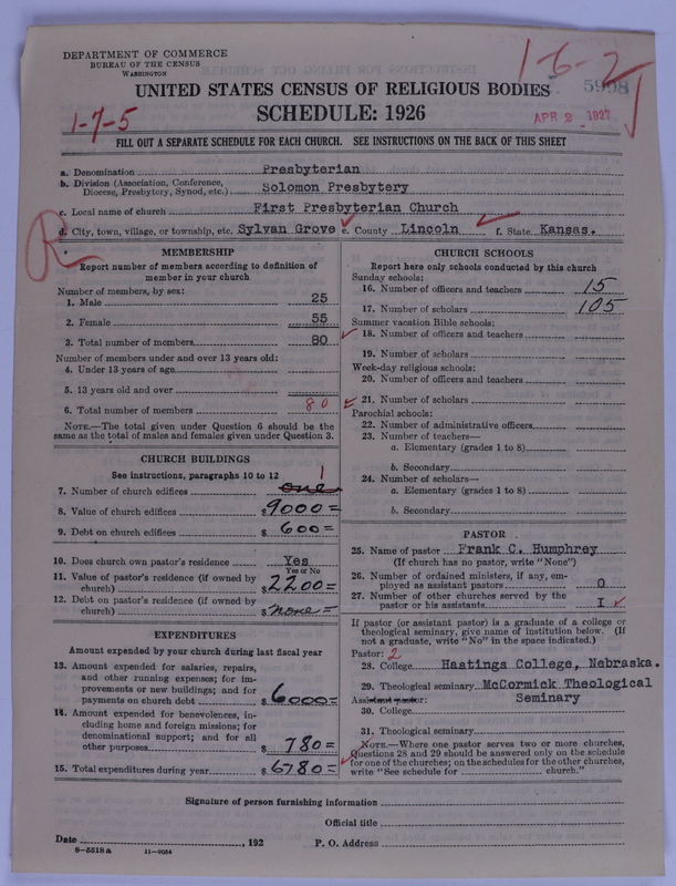 Scan of Presbyterian Church in the United States of America: 5998