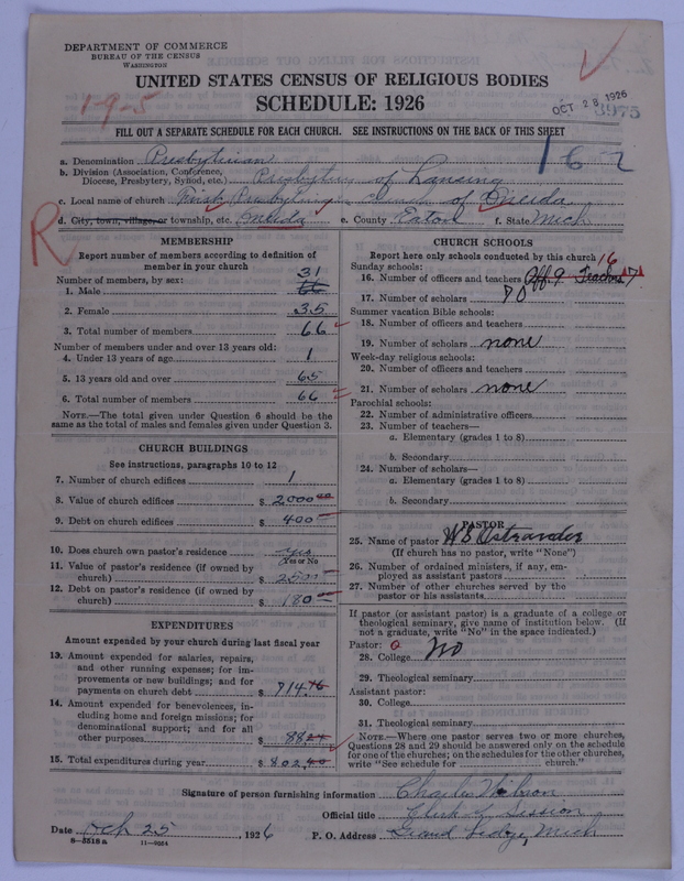 Scan of Presbyterian Church in the United States of America: 3975