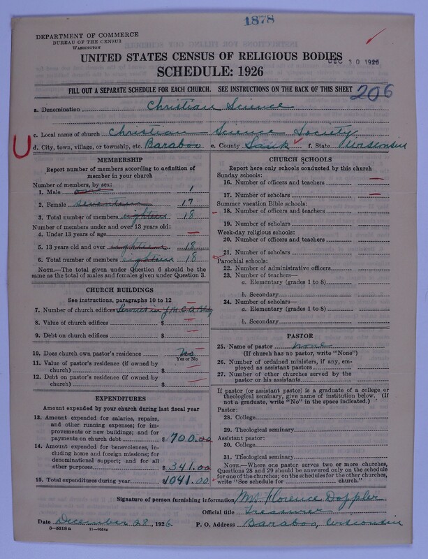 Scan of Church of Christ, Scientist: 1878
