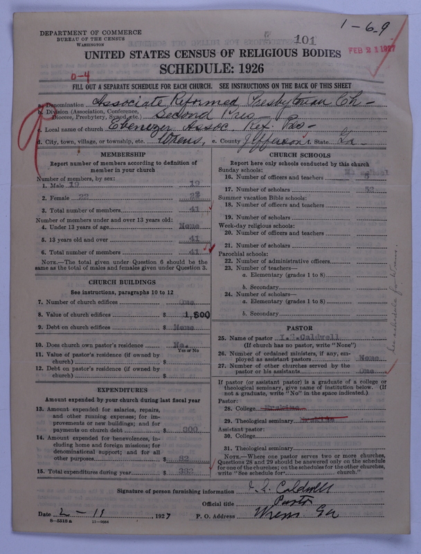 Scan of Associate Reformed Presbyterian Church: 101