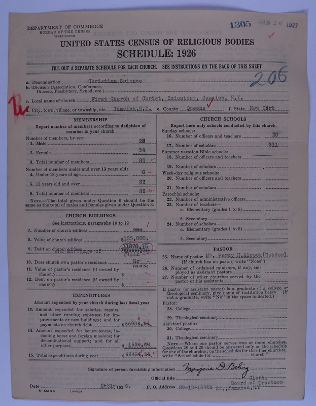 Scan of Church of Christ, Scientist: 1305