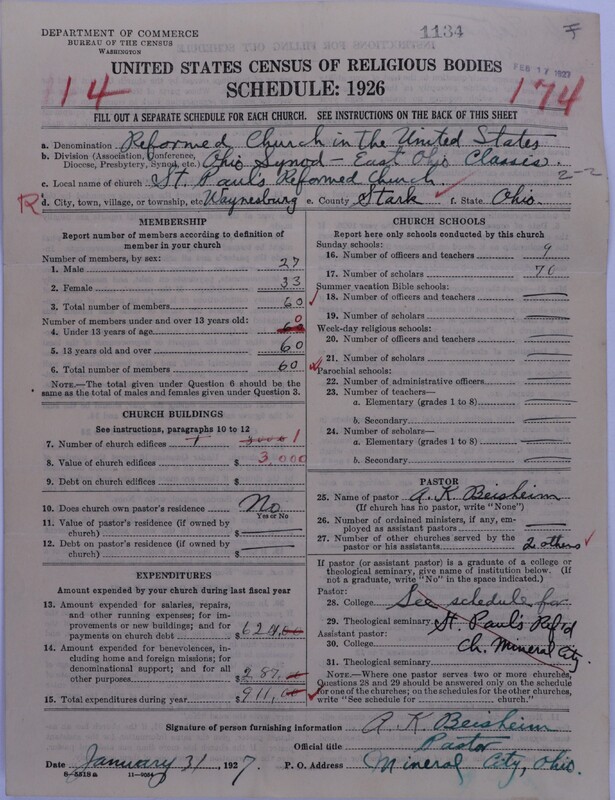 Scan of Reformed Church in the United States: 1134
