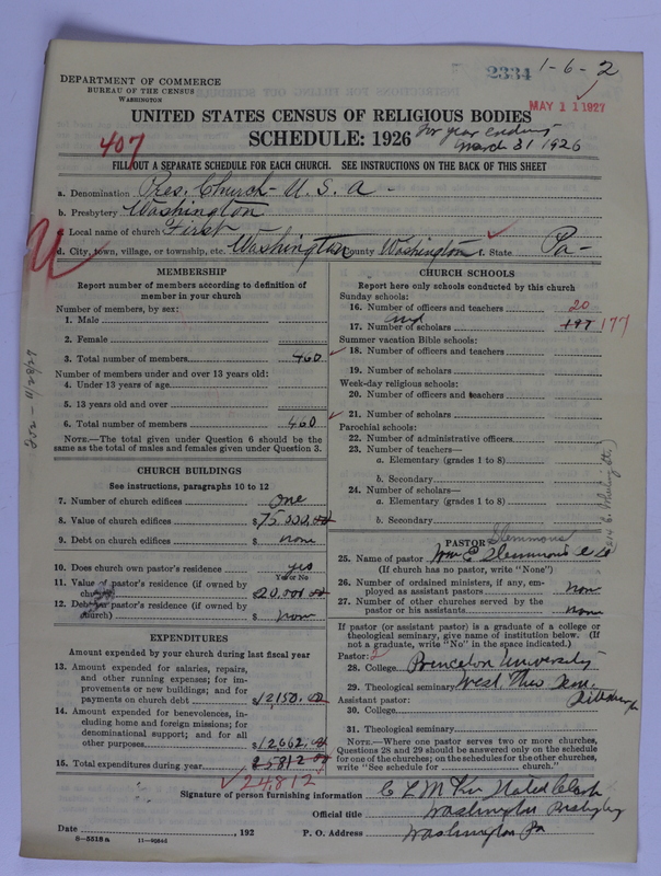 Scan of Presbyterian Church in the United States of America: 2334