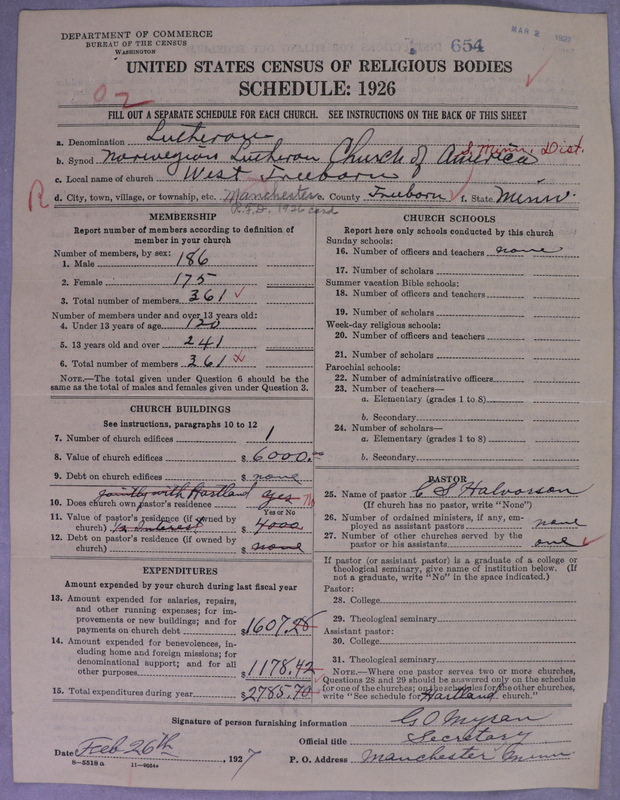 Scan of Norwegian Lutheran Church of America: 654