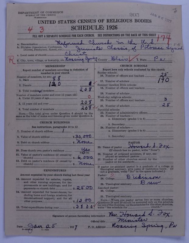Scan of Reformed Church in the United States: 203
