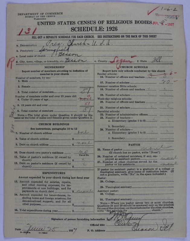 Scan of Presbyterian Church in the United States of America: 3664