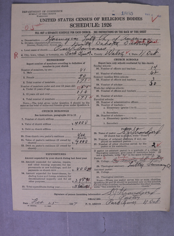 Scan of Norwegian Lutheran Church of America: 1885