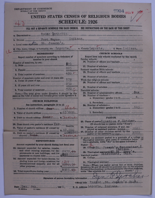 Scan of Roman Catholic Church: 6954