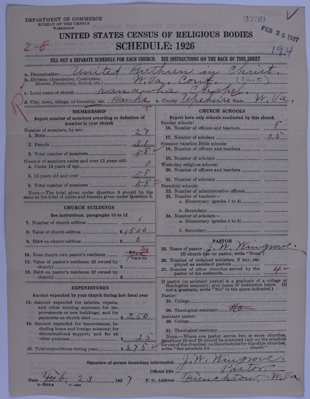 Scan of Church of the United Brethren in Christ: 2759
