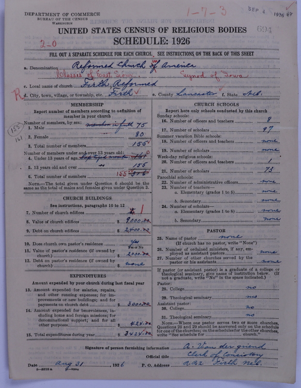 Scan of Reformed Church in America: 694