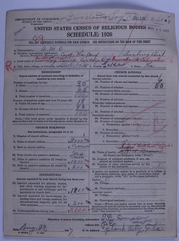 Scan of African Methodist Episcopal Church: 3613