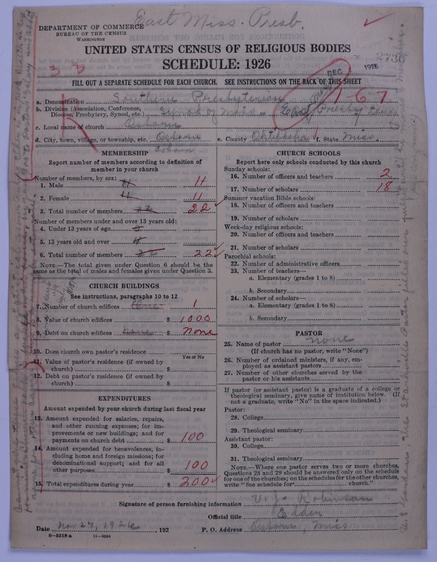 Scan of Presbyterian Church in the United States: 2730