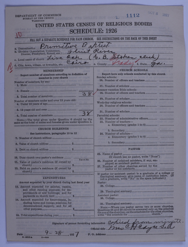 Scan of Primitive Baptists: 1112