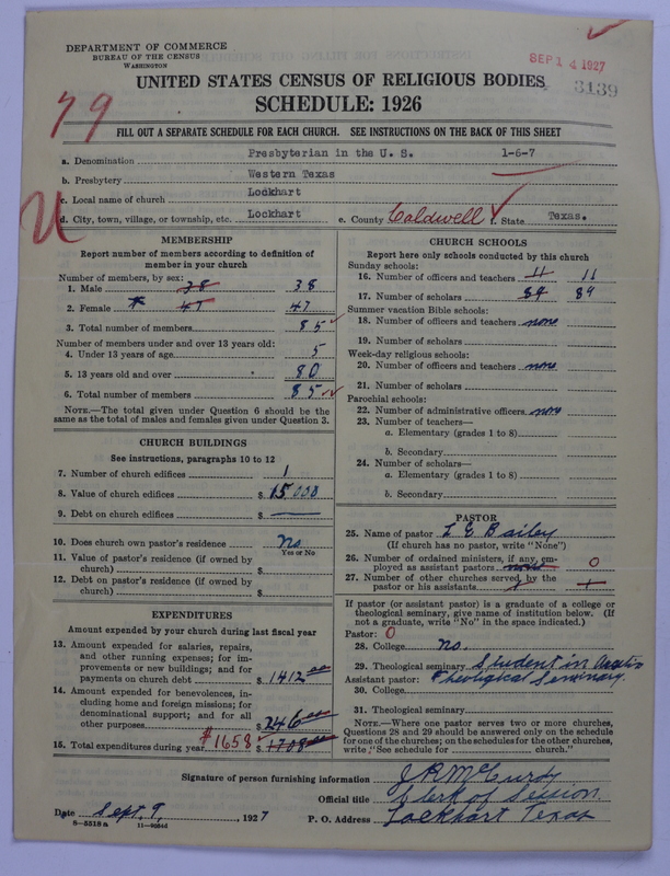 Scan of Presbyterian Church in the United States: 3139