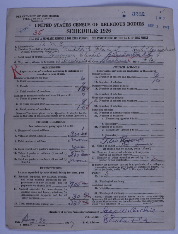 Scan of African Methodist Episcopal Church: 3282
