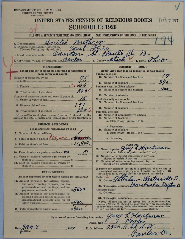 Scan of Church of the United Brethren in Christ: 1017