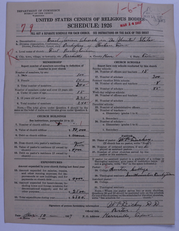 Scan of Presbyterian Church in the United States: 3303