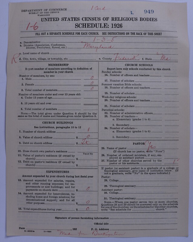 Scan of Methodist Protestant Church: 949