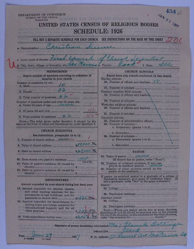 Scan of Church of Christ, Scientist: 454