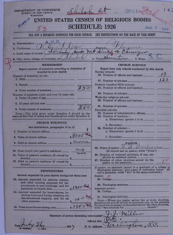 Scan of African Methodist Episcopal Church: 2041