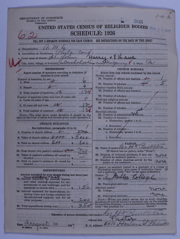Scan of African Methodist Episcopal Church: 303