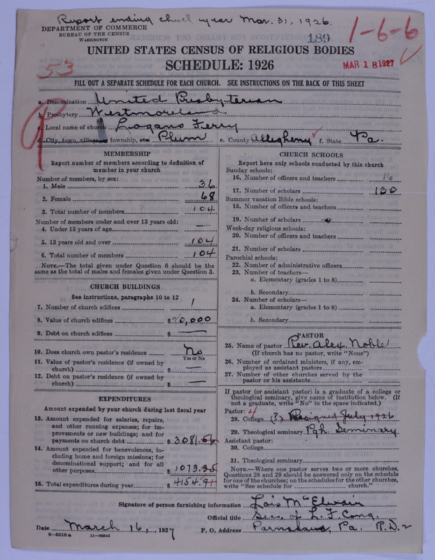 Scan of United Presbyterian Church of North America: 189