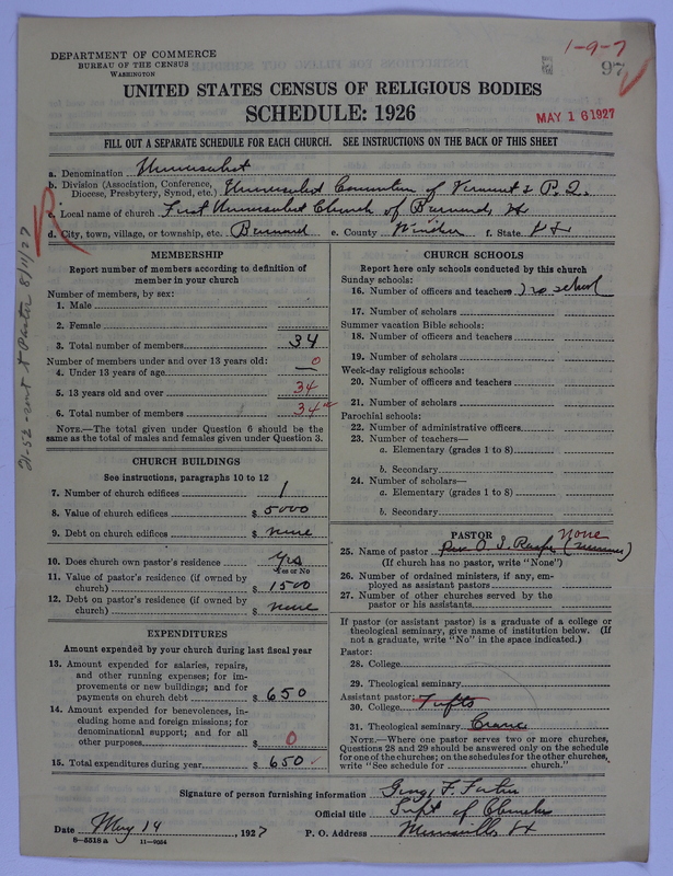 Scan of Universalist Church: 97