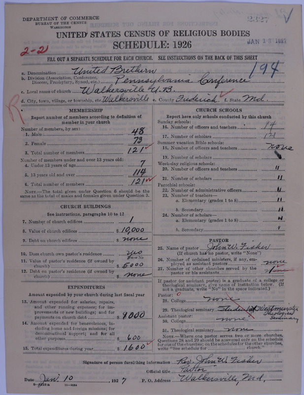 Scan of Church of the United Brethren in Christ: 2327