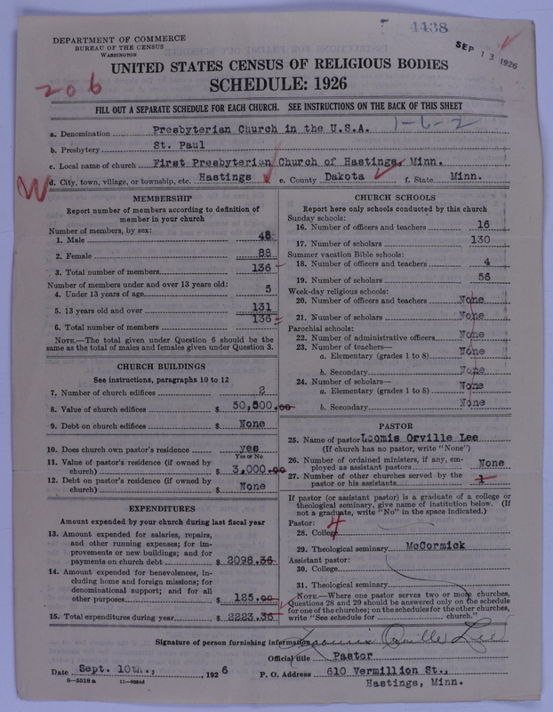 Scan of Presbyterian Church in the United States of America: 4438